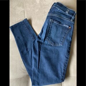 7 For All Mankind skinny jeans dark denim
